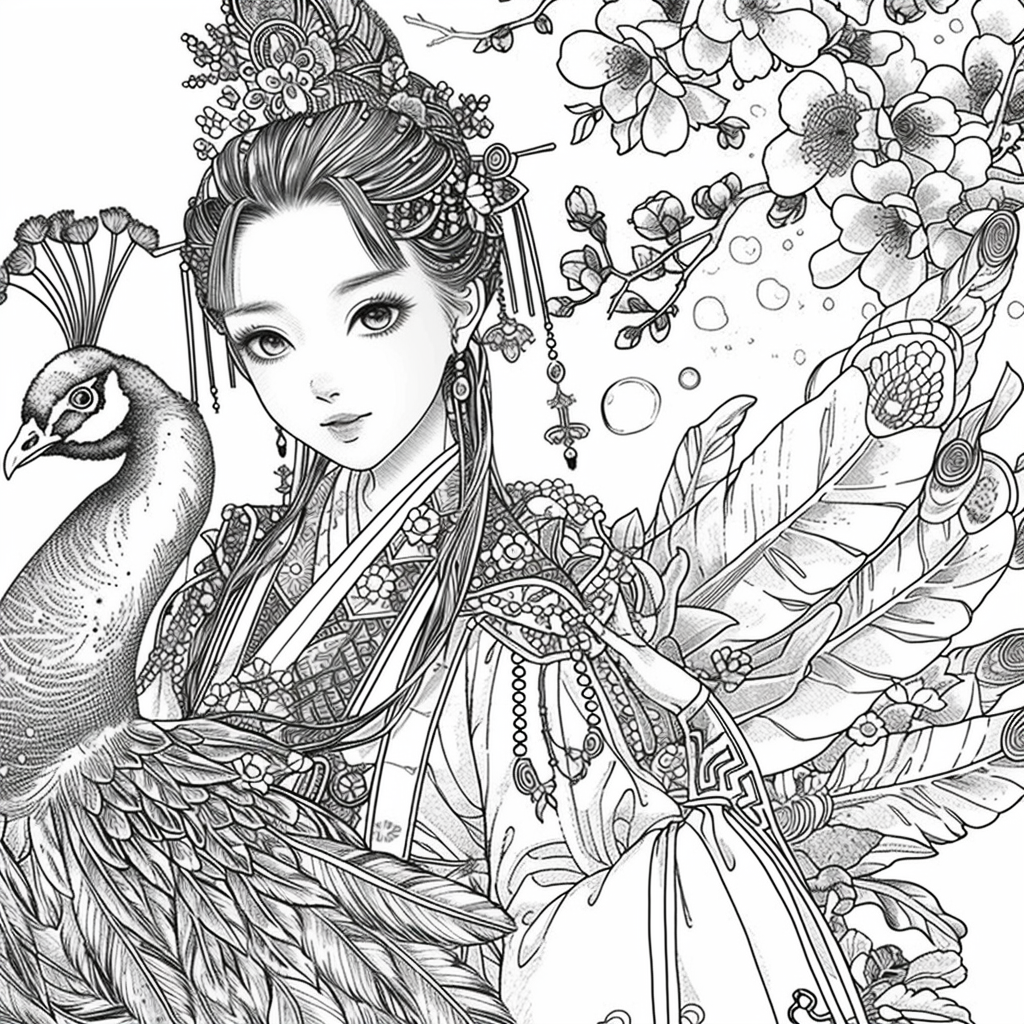 Pearl Blossom Princess – Grace Amid the Peonies