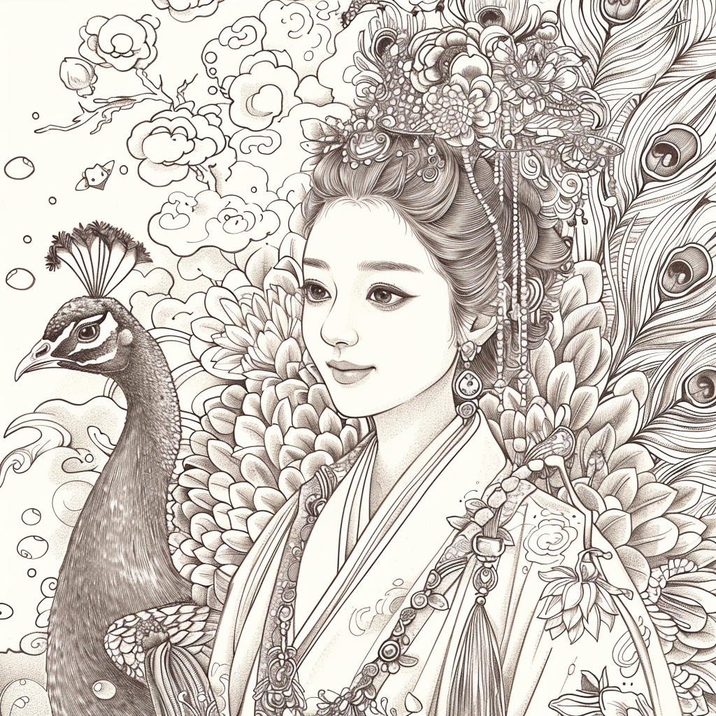 Pearl Blossom Princess – Grace Amid the Peonies