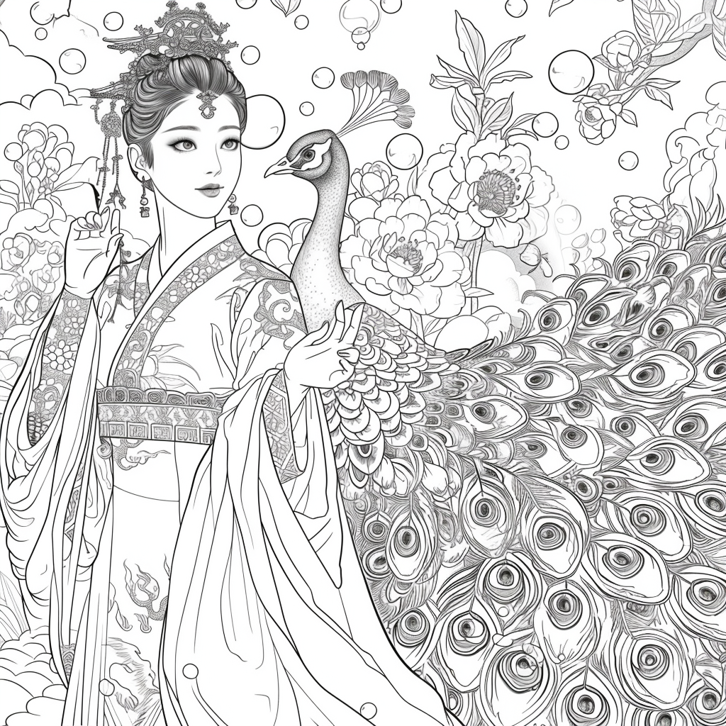 Pearl Blossom Princess – Grace Amid the Peonies