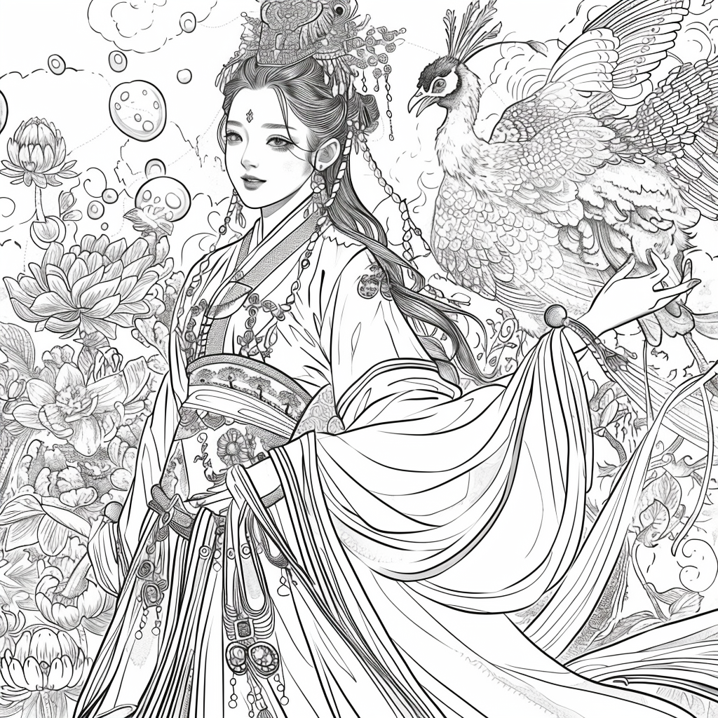 Pearl Blossom Princess – Grace Amid the Peonies