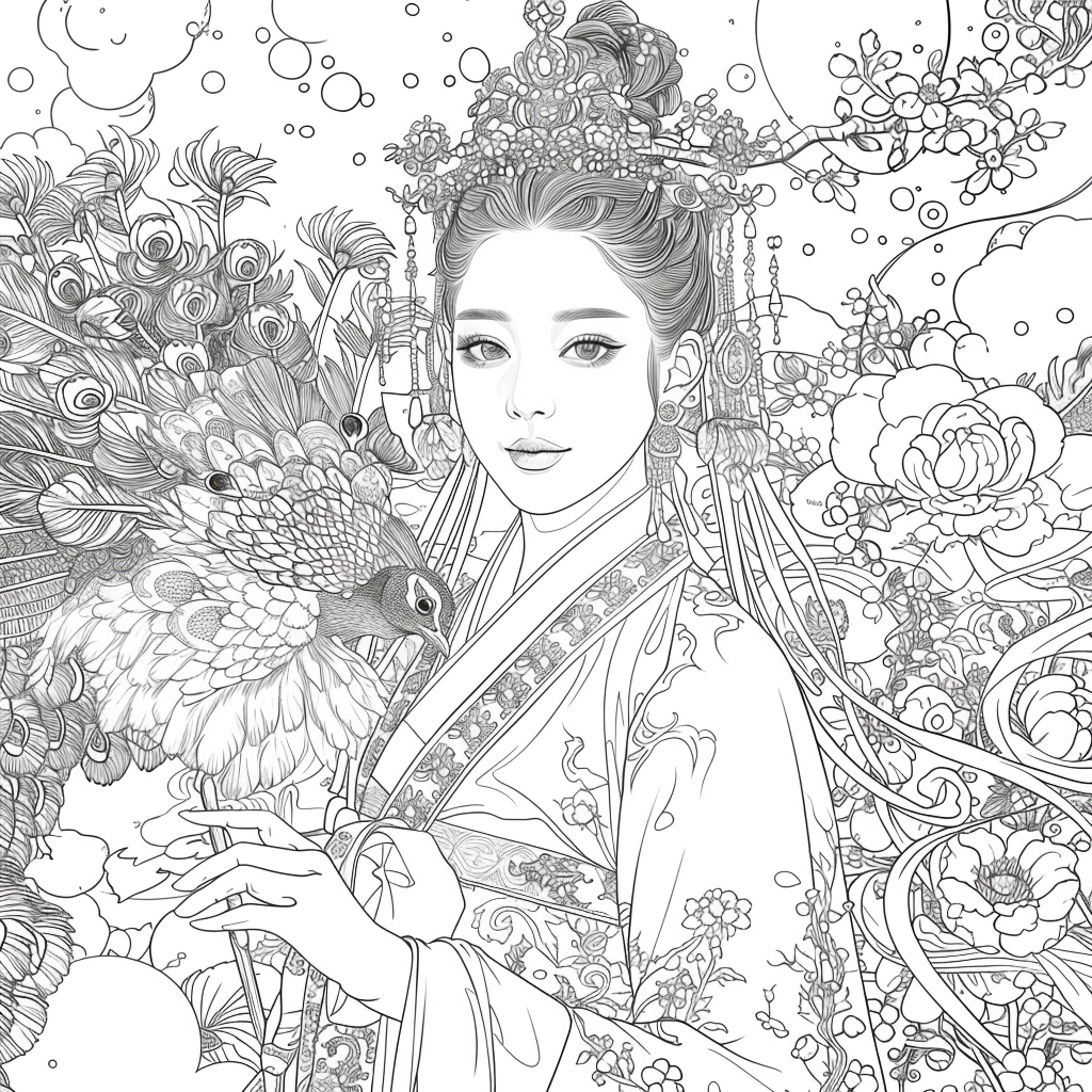 Pearl Blossom Princess – Grace Amid the Peonies