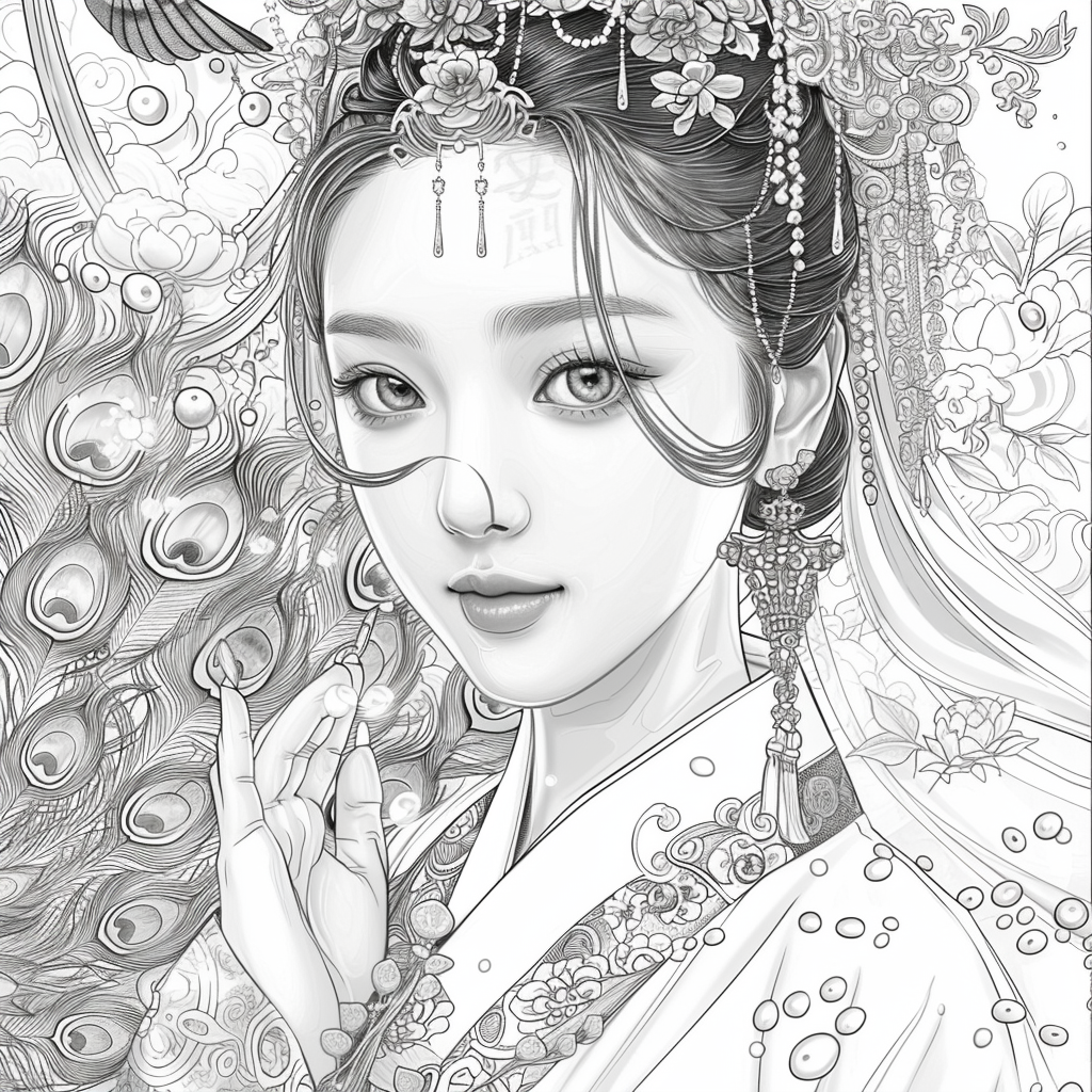 Pearl Blossom Princess – Grace Amid the Peonies