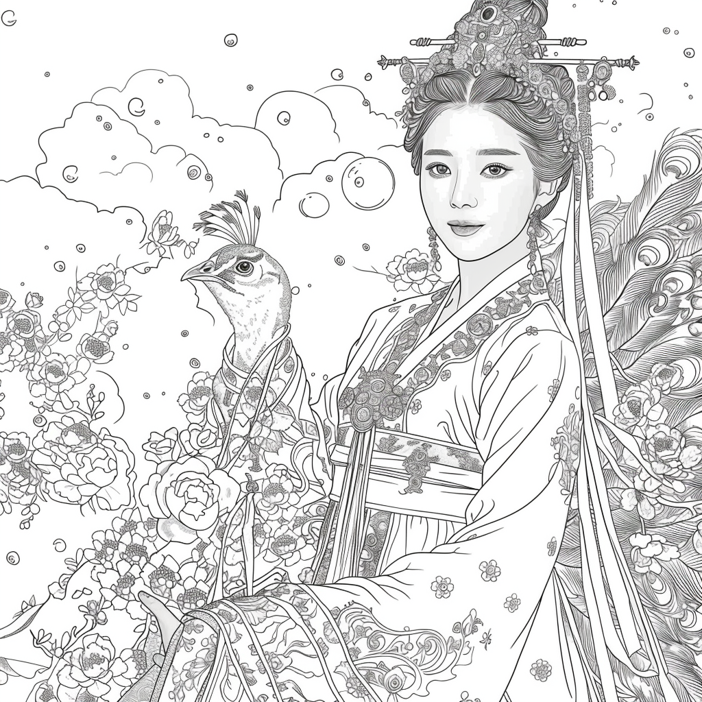 Pearl Blossom Princess – Grace Amid the Peonies