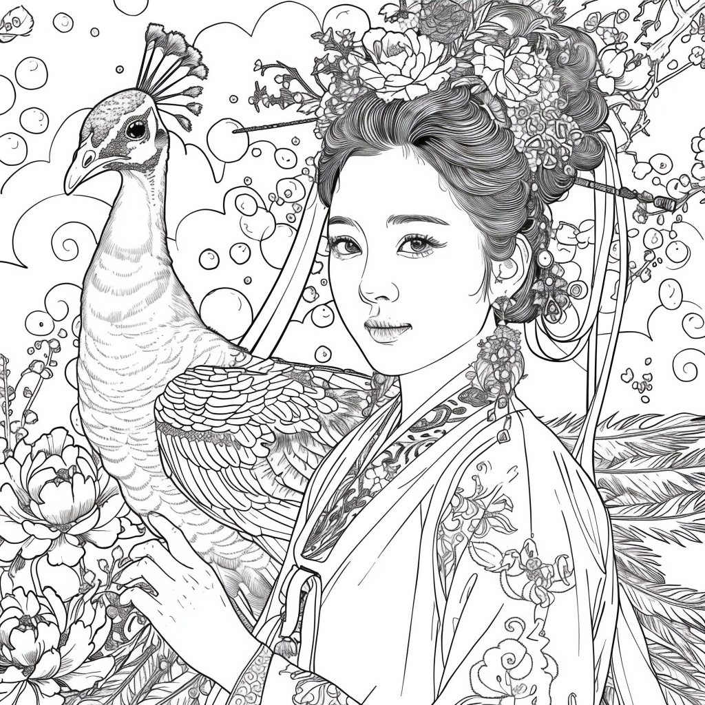 Pearl Blossom Princess – Grace Amid the Peonies