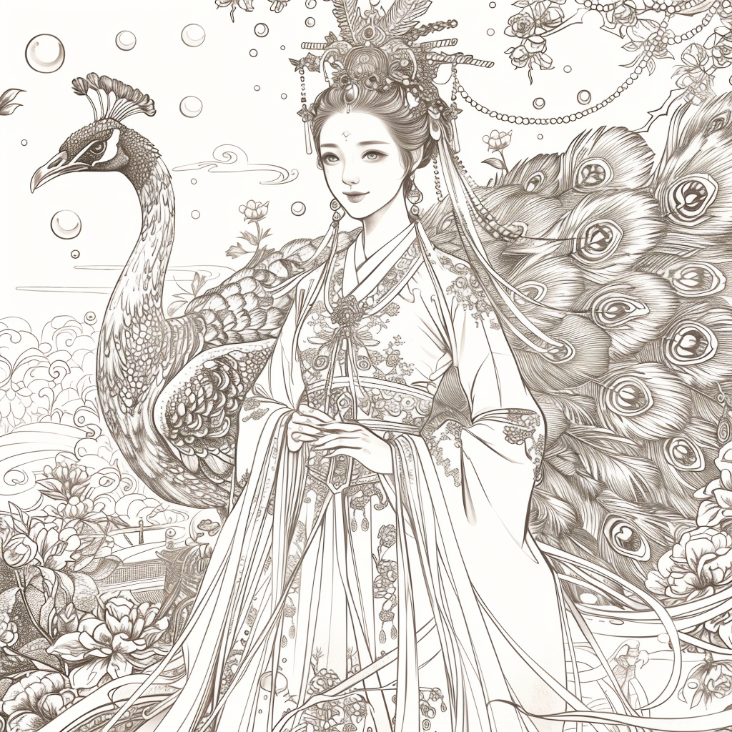 Pearl Blossom Princess – Grace Amid the Peonies