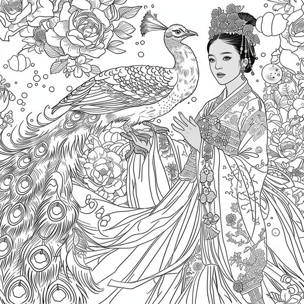 Pearl Blossom Princess – Grace Amid the Peonies