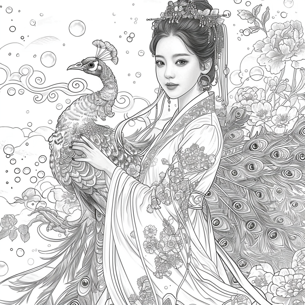 Pearl Blossom Princess – Grace Amid the Peonies
