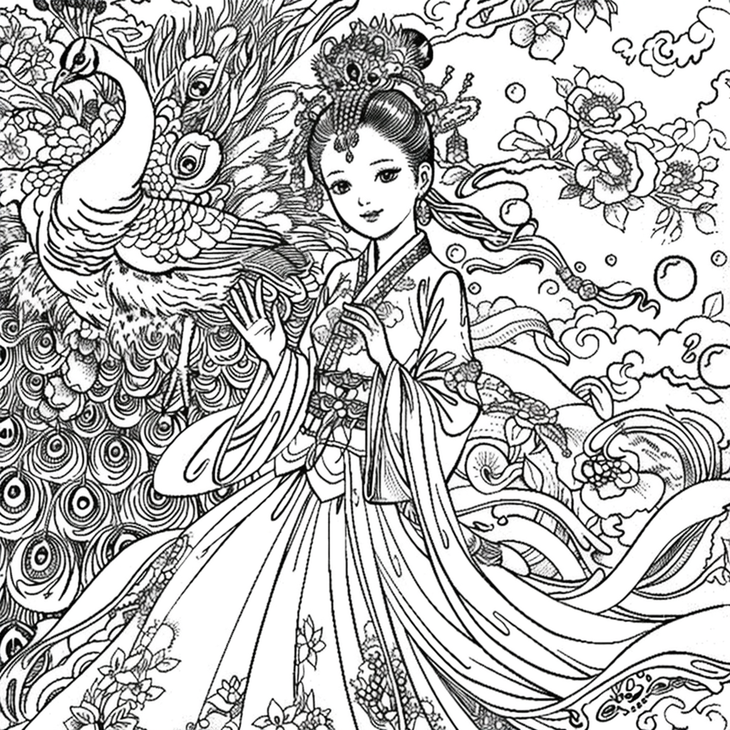 Pearl Blossom Princess – Grace Amid the Peonies