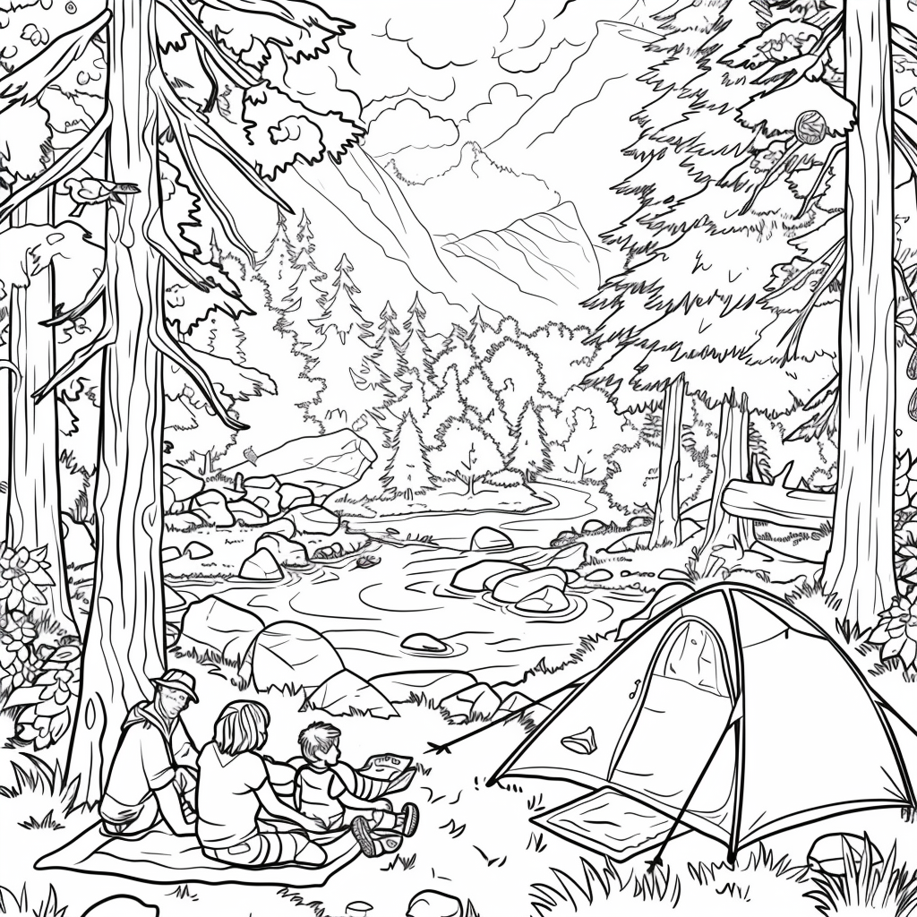 Forest Whispers – A Family's Quiet Escape