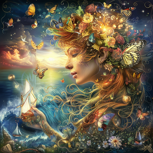 The Golden Goddess of Dreams and Butterflies