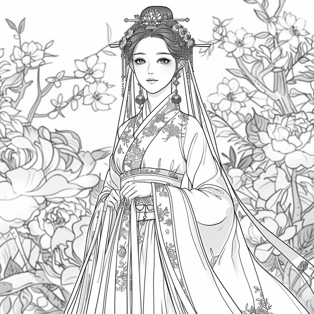 Floral Radiance: The Spirit of Spring in Hanbok
