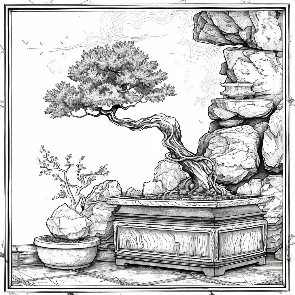 Bonsai by the Mountain Window