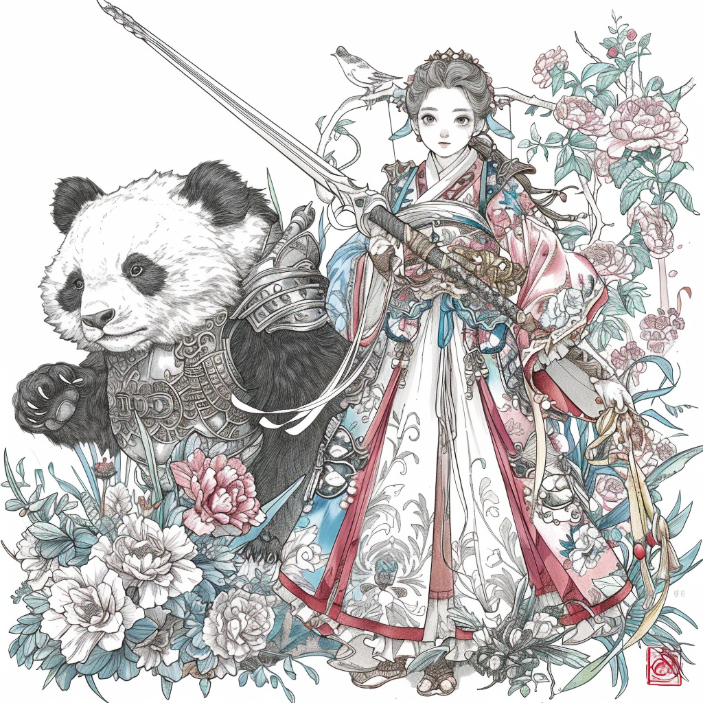 Harmony in the Bamboo Garden