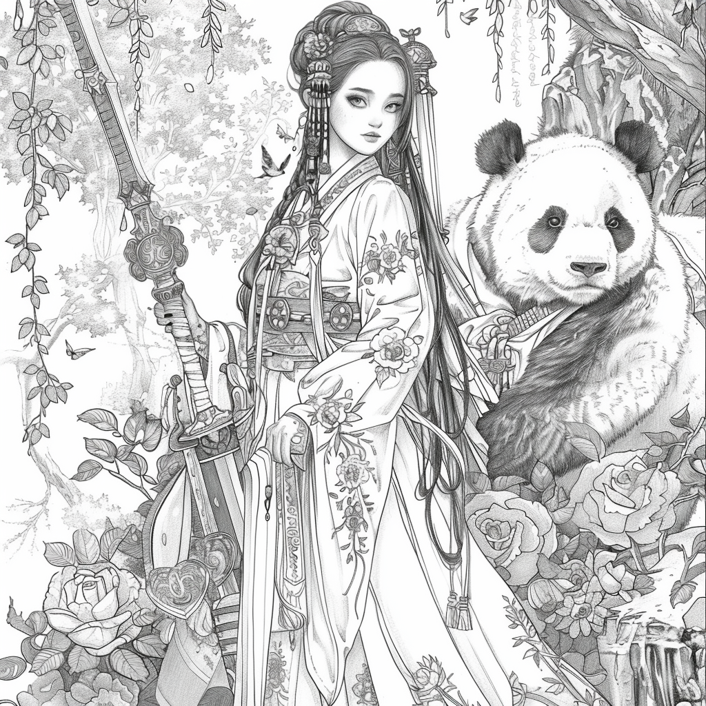 Harmony in the Bamboo Garden