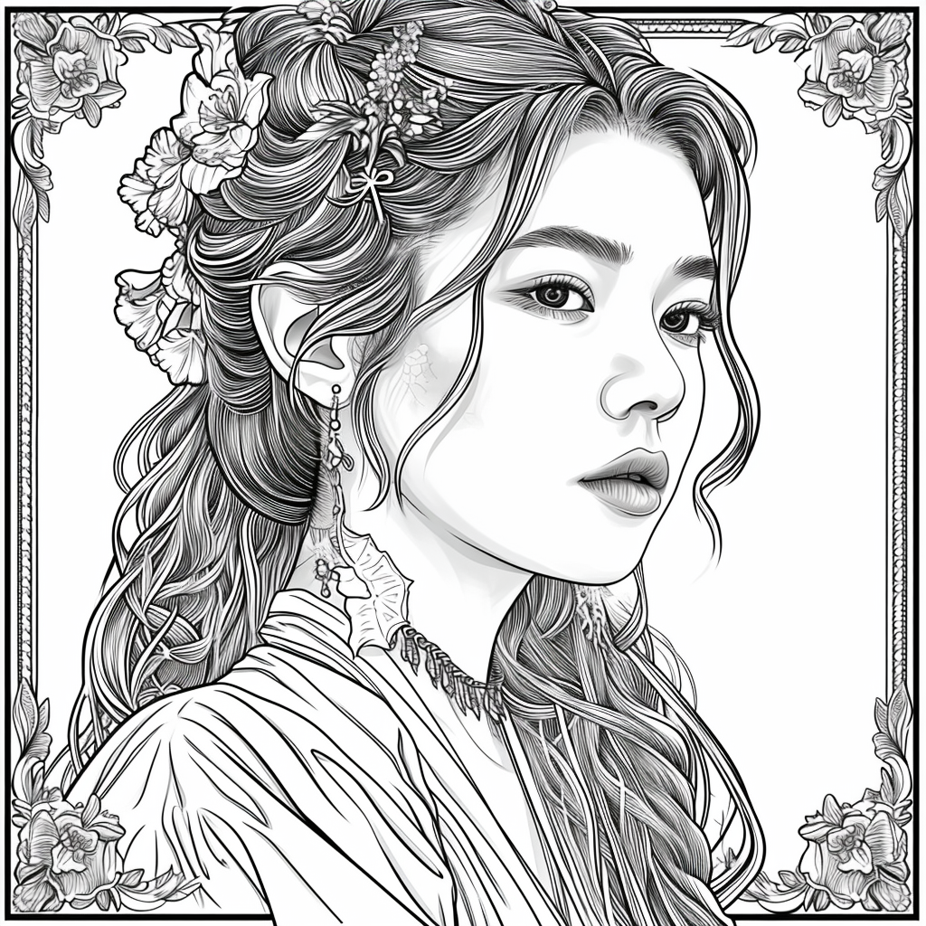 Blossoms of Grace – The Flower Maiden in Hanbok