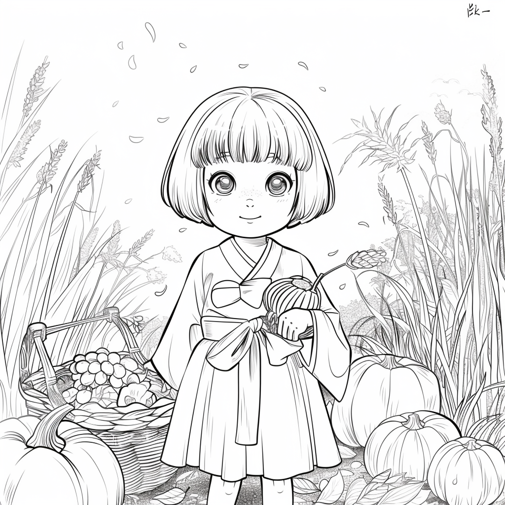 Autumn Harvest Girl