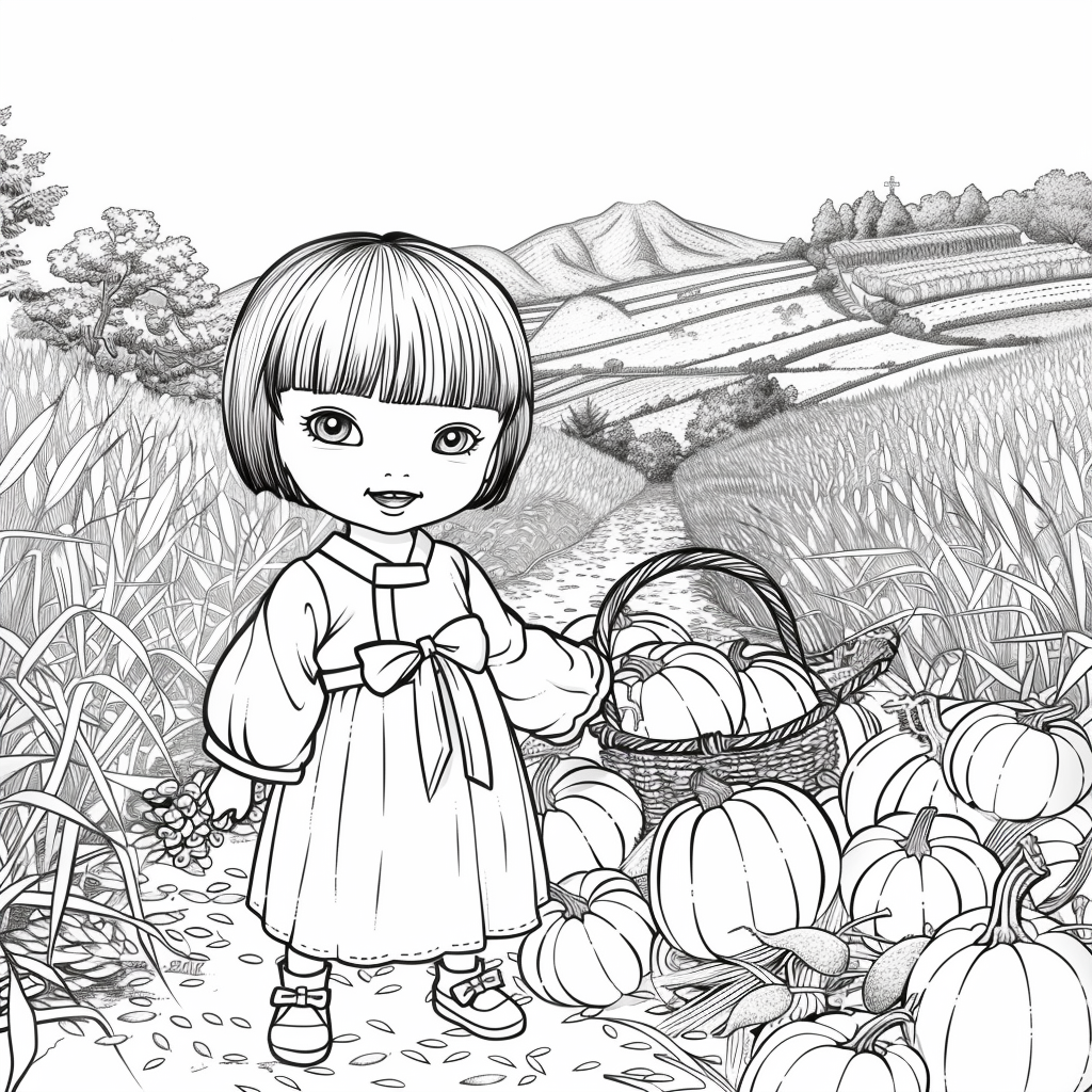 Autumn Harvest Girl