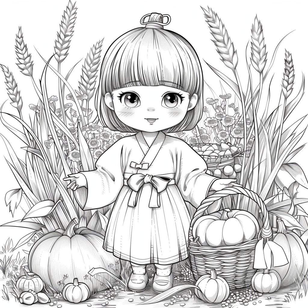 Autumn Harvest Girl