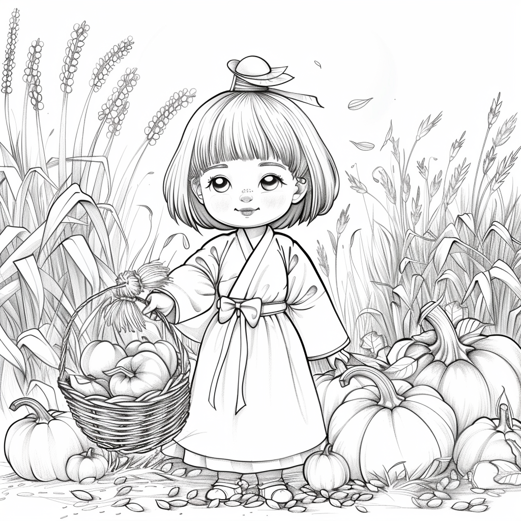 Autumn Harvest Girl