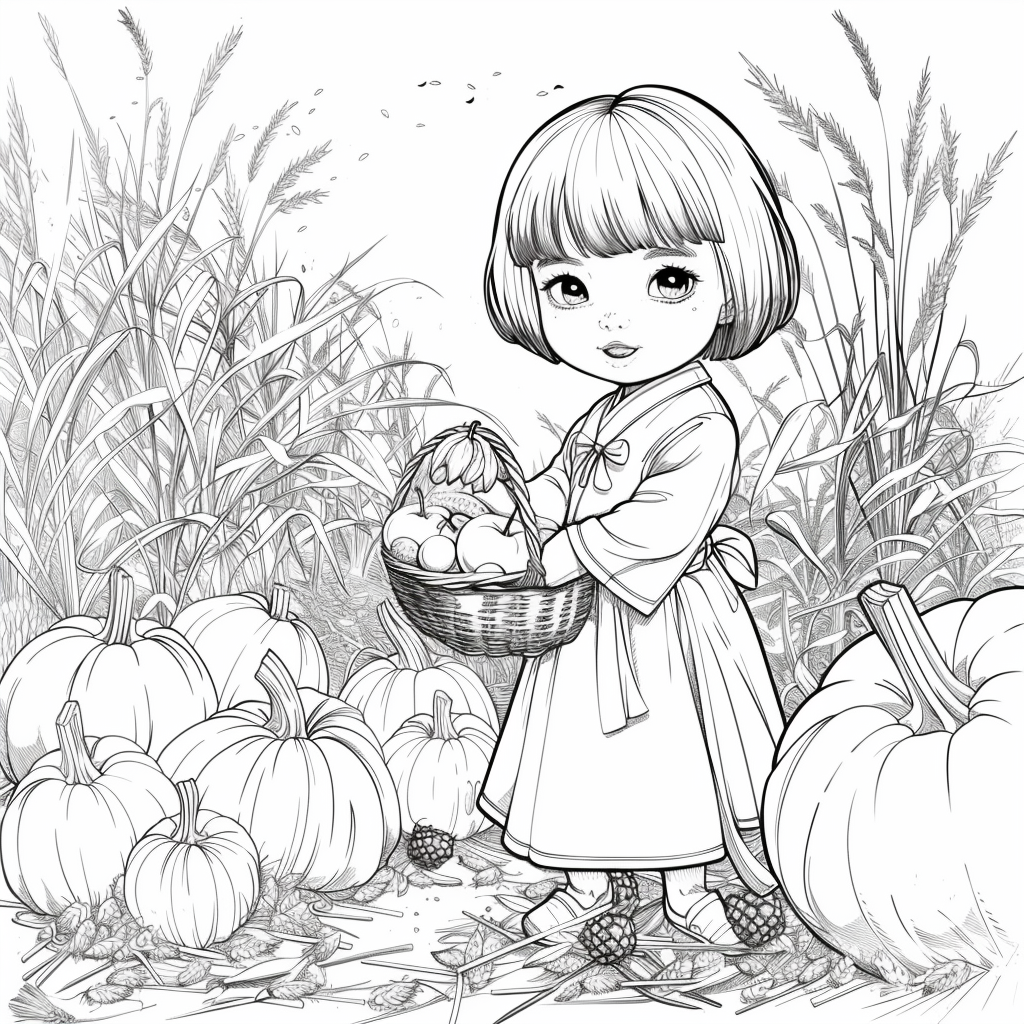 Autumn Harvest Girl