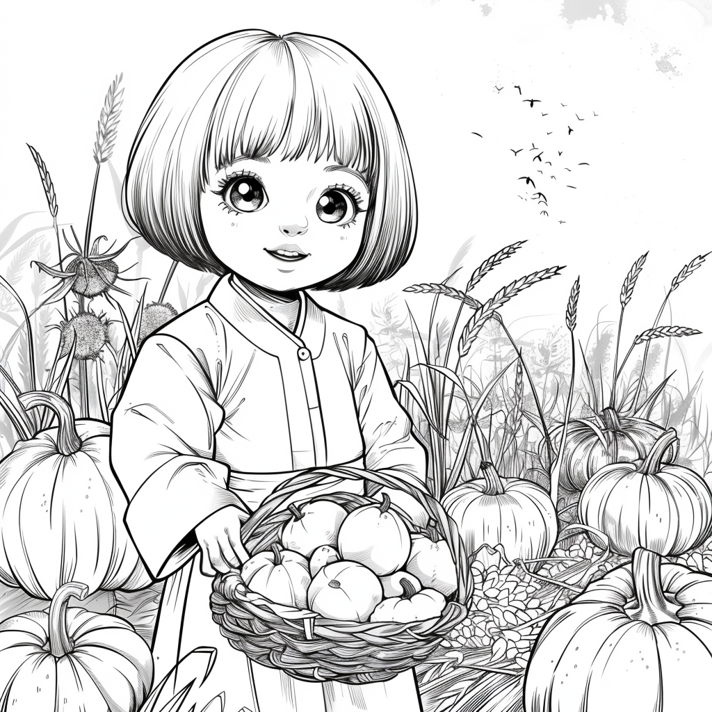 Autumn Harvest Girl