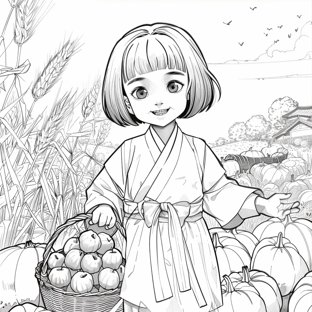 Autumn Harvest Girl