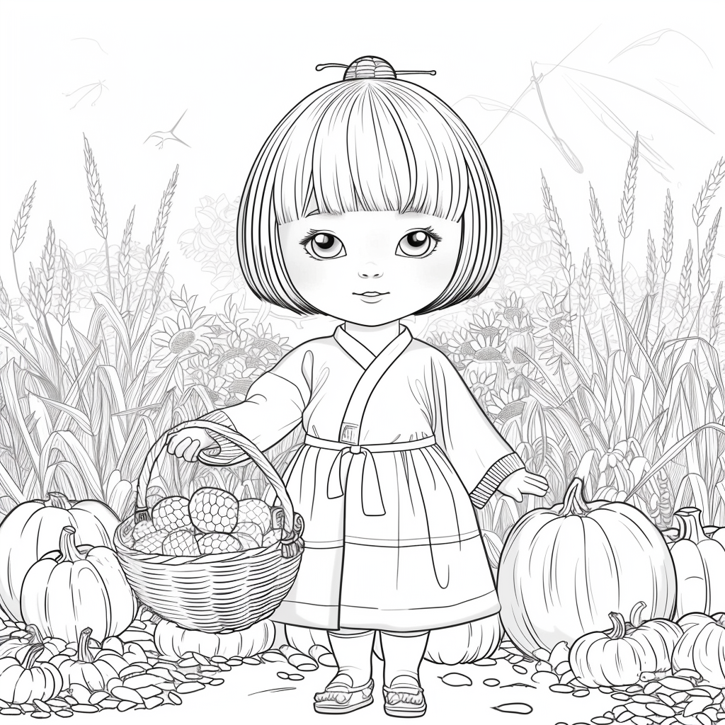 Autumn Harvest Girl