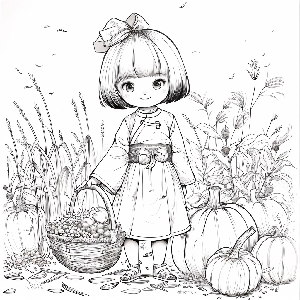 Autumn Harvest Girl