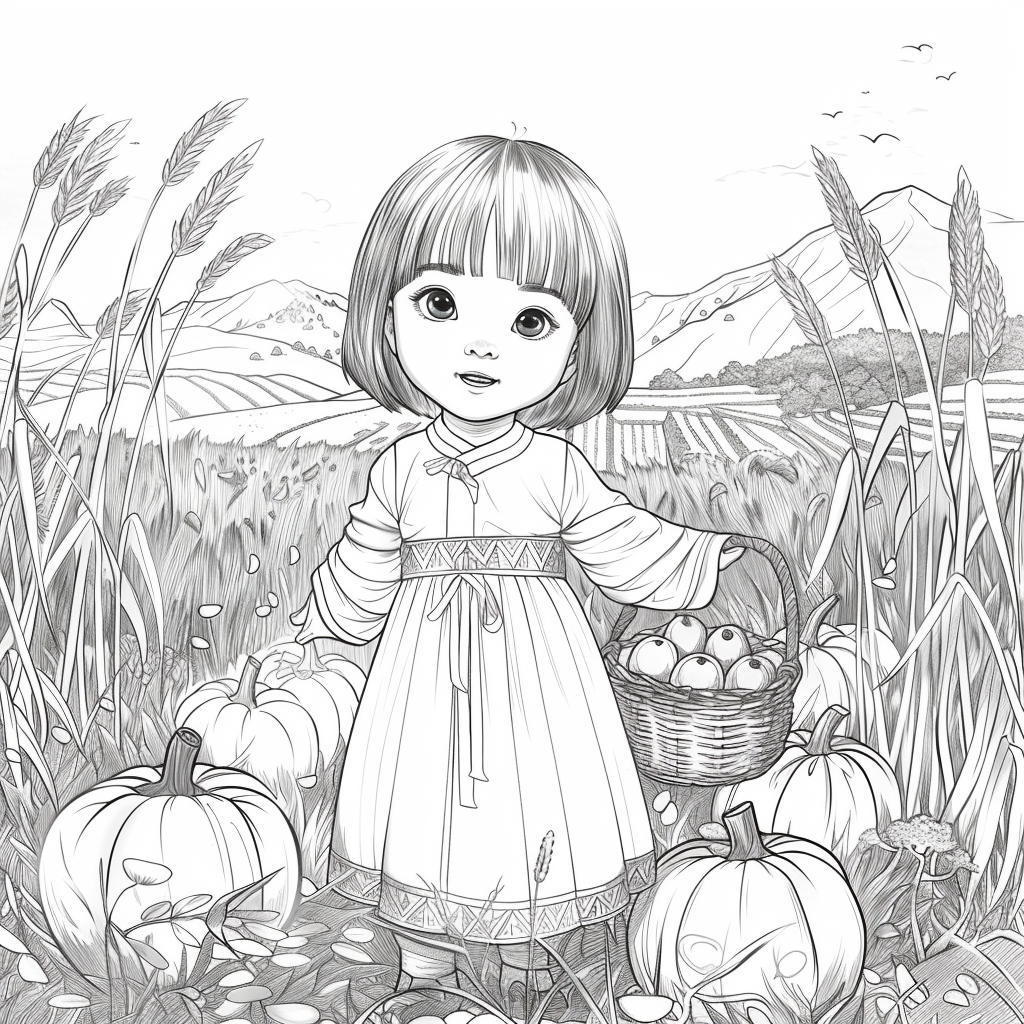 Autumn Harvest Girl
