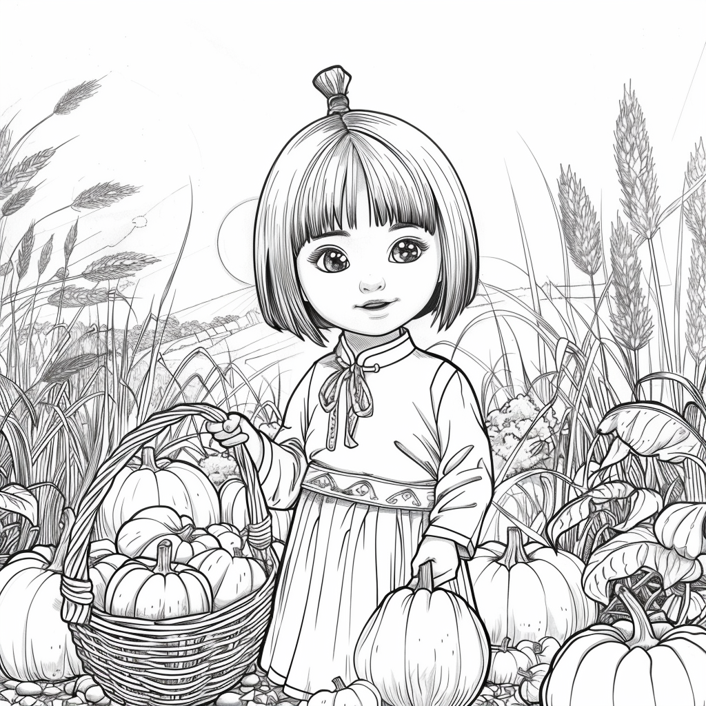 Autumn Harvest Girl