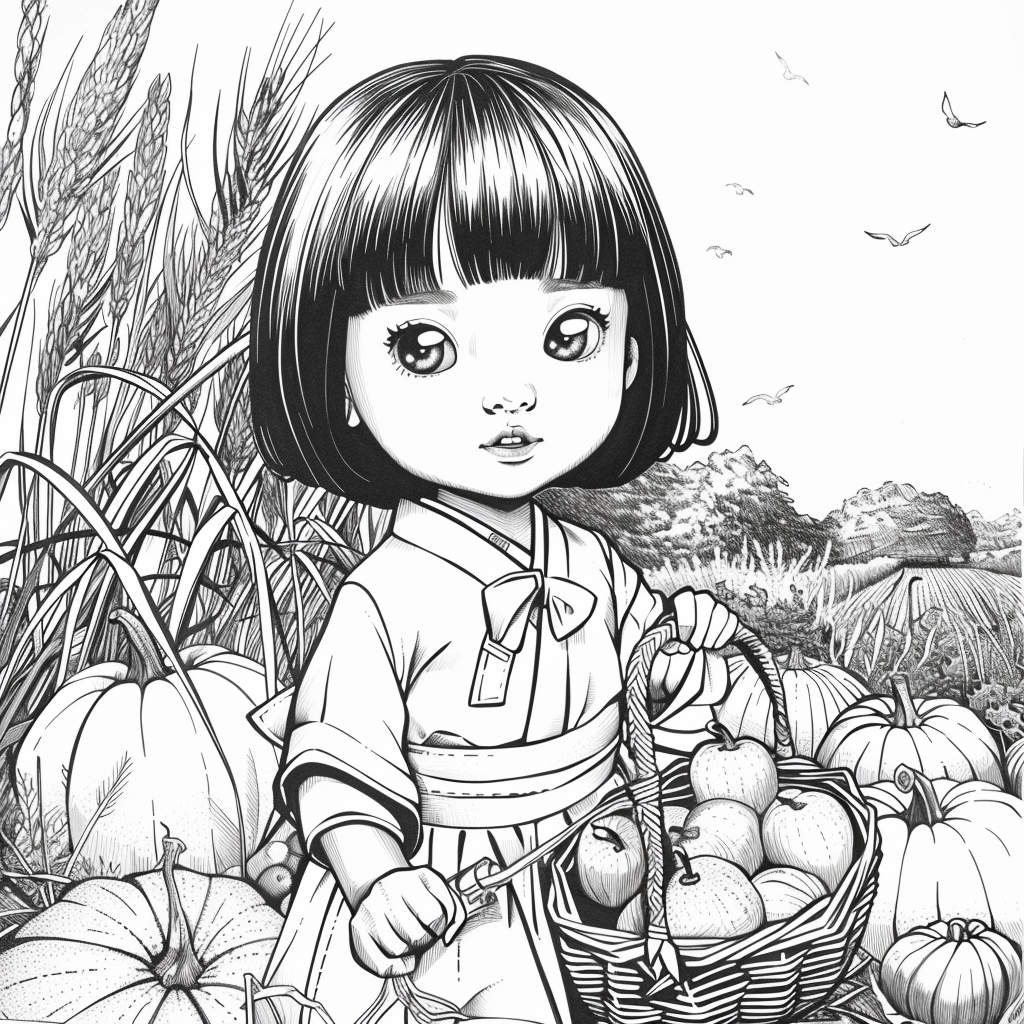 Autumn Harvest Girl