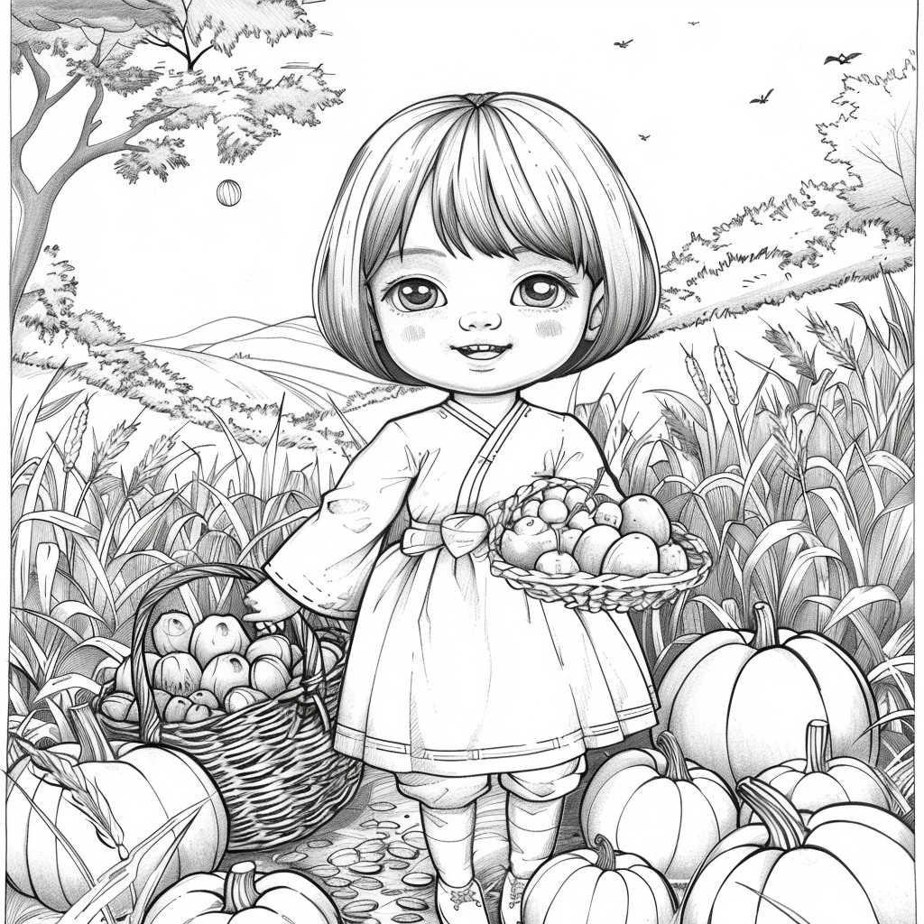 Autumn Harvest Girl
