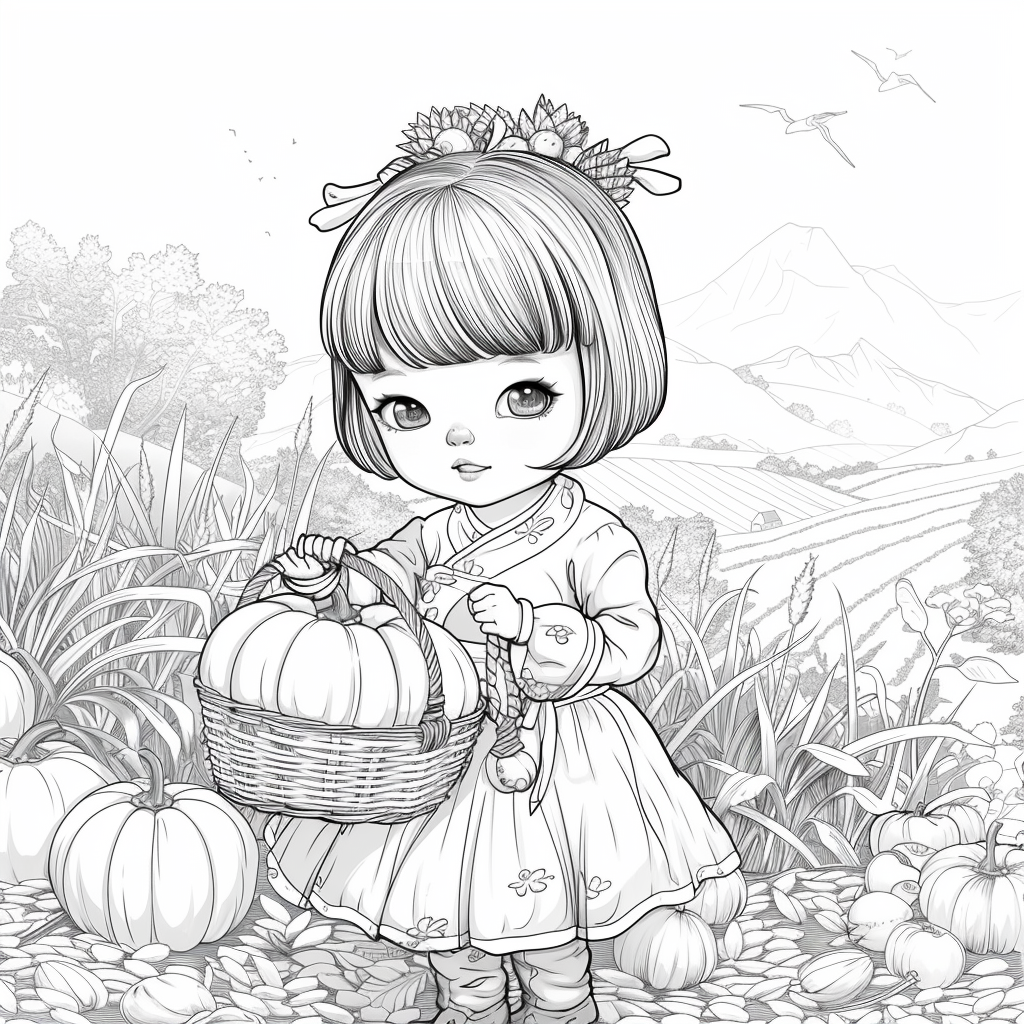 Autumn Harvest Girl