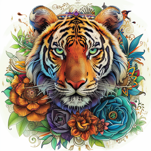 Roar of Harmony – The Floral Tiger Spirit