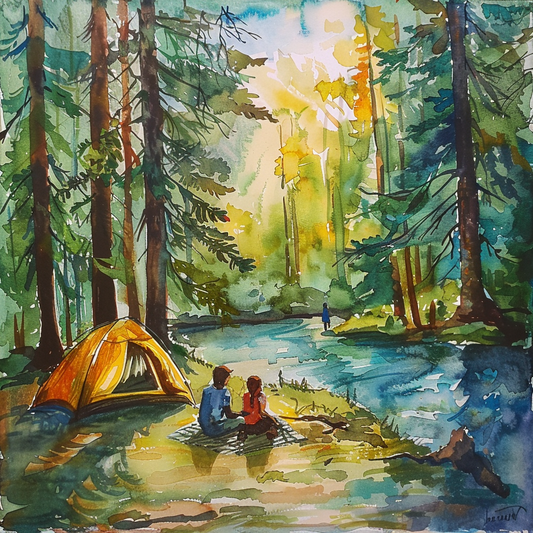 Forest Whispers – A Family's Quiet Escape