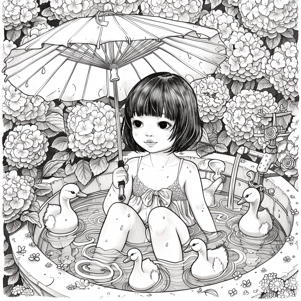 Summer Tub Adventures with Ducklings