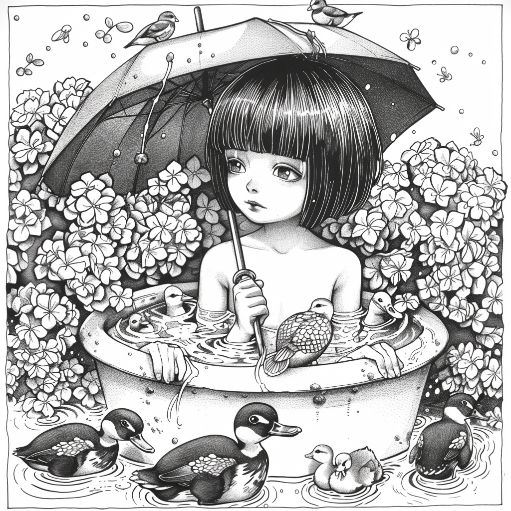 Summer Tub Adventures with Ducklings