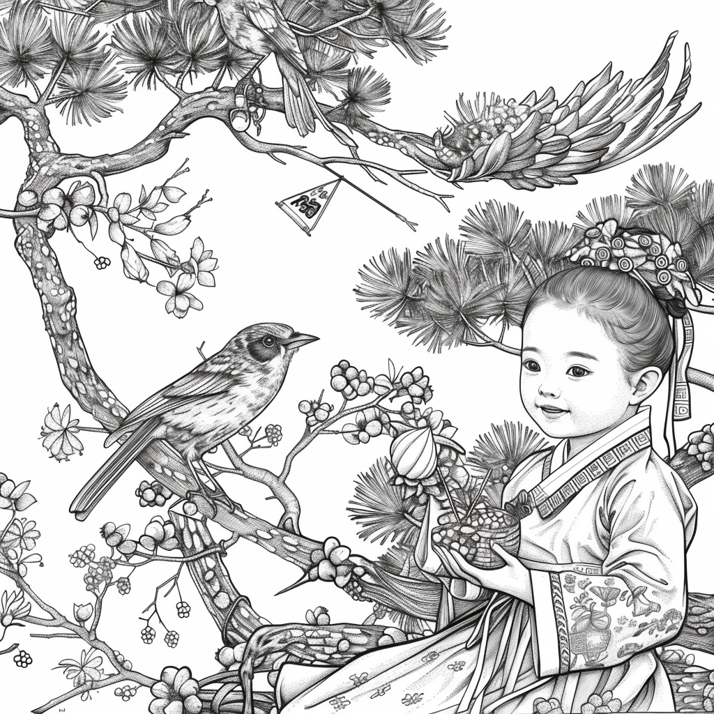 Little Winter Blessing on the Pine Branch