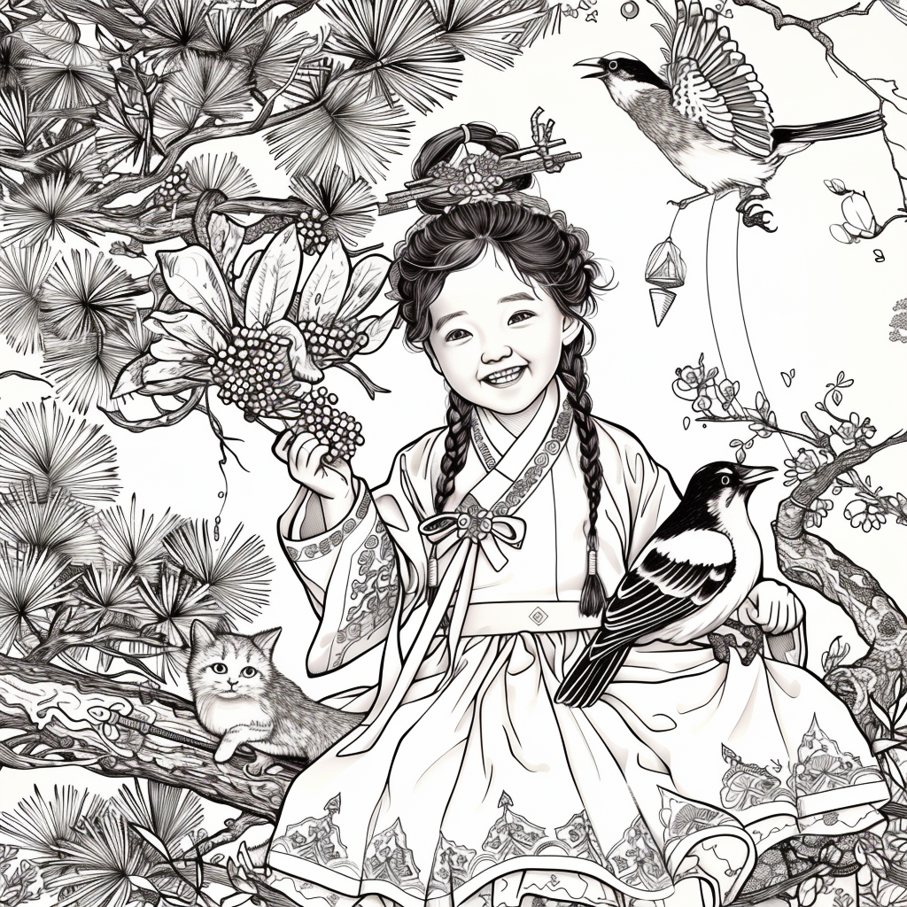 Little Winter Blessing on the Pine Branch