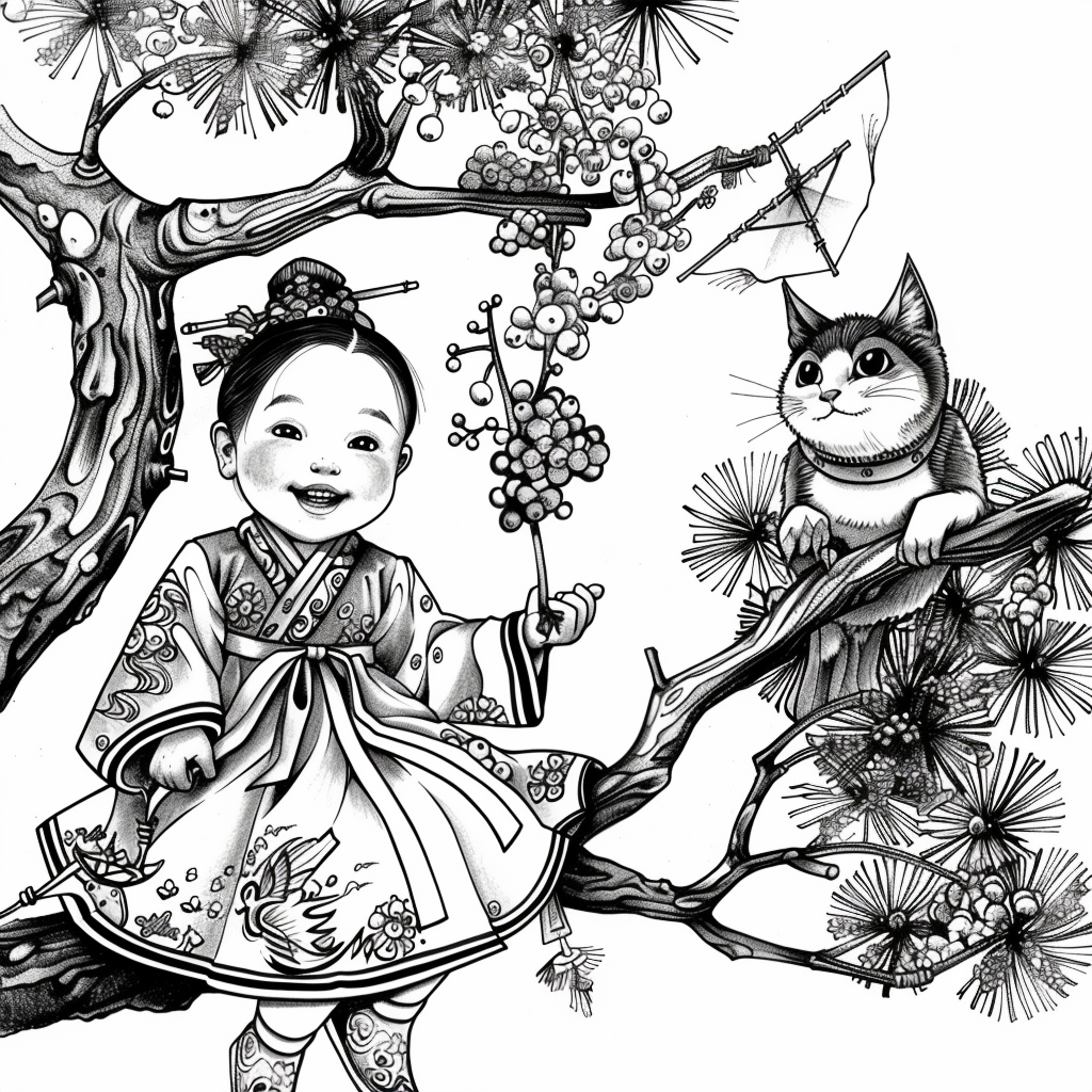 Little Winter Blessing on the Pine Branch