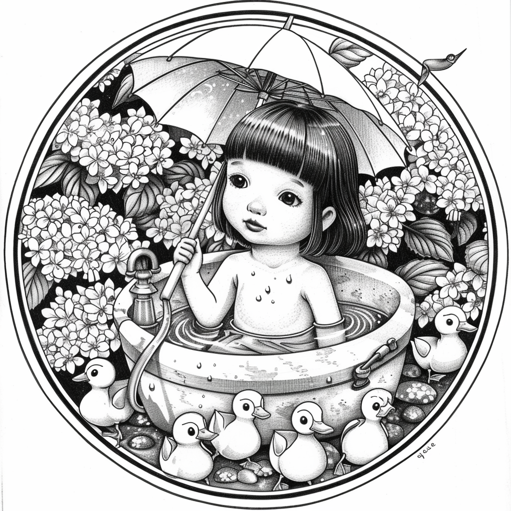 Summer Tub Adventures with Ducklings