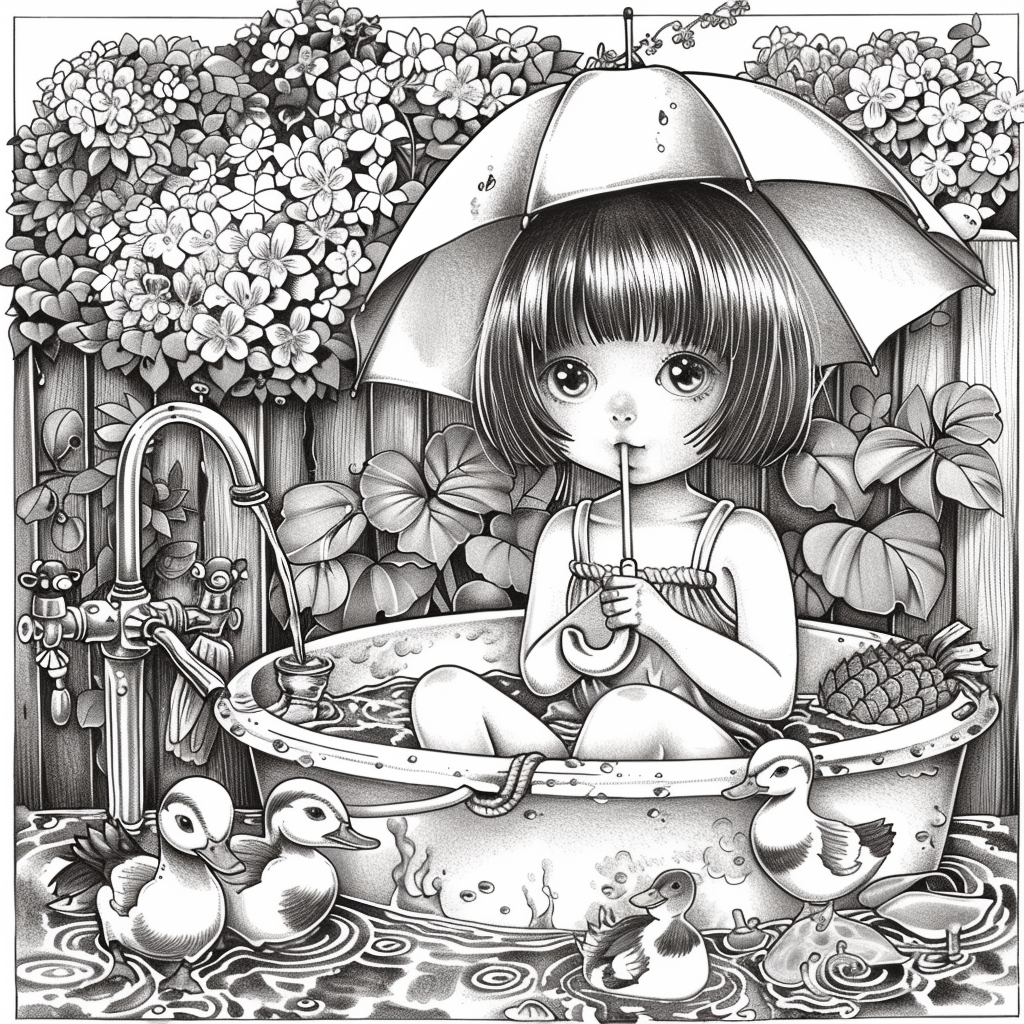 Summer Tub Adventures with Ducklings