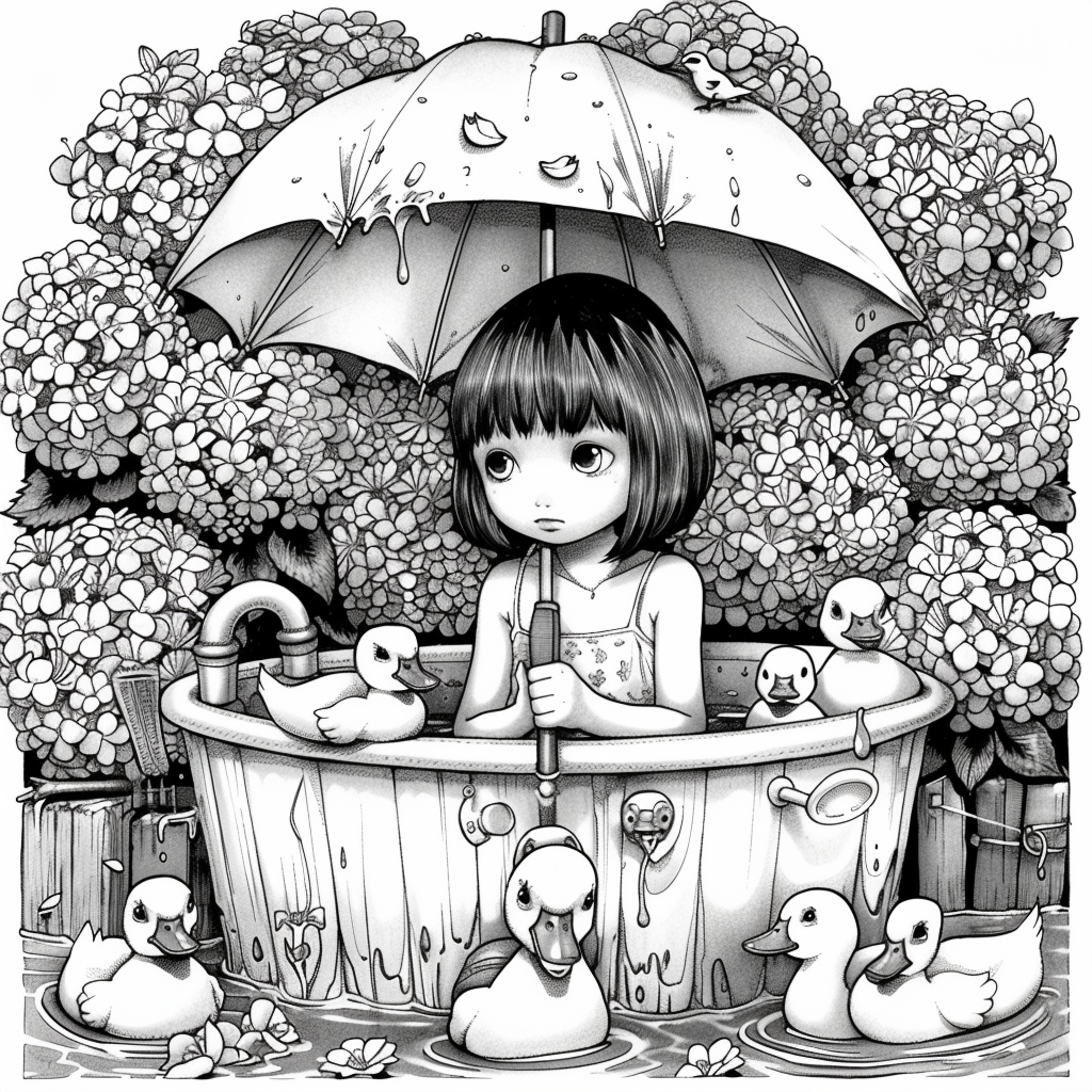 Summer Tub Adventures with Ducklings