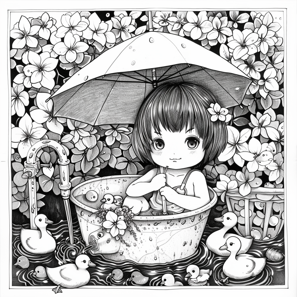 Summer Tub Adventures with Ducklings