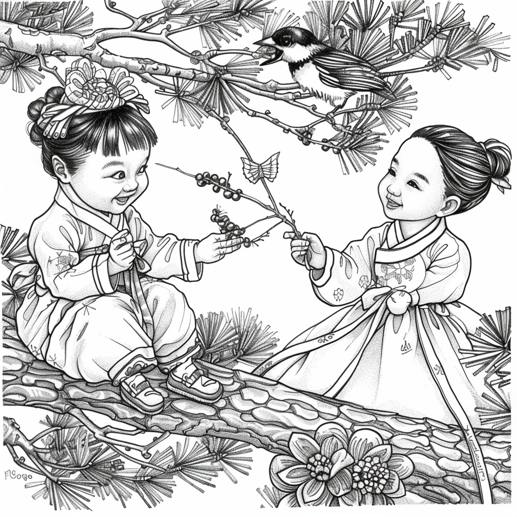 Little Winter Blessing on the Pine Branch