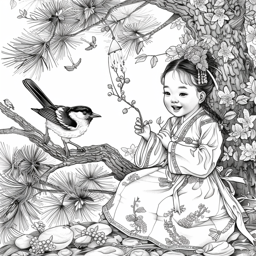 Little Winter Blessing on the Pine Branch