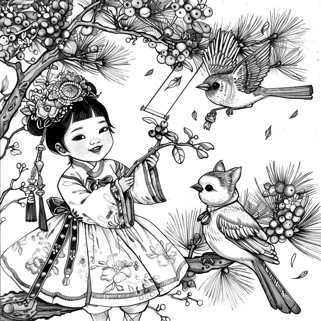 Little Winter Blessing on the Pine Branch