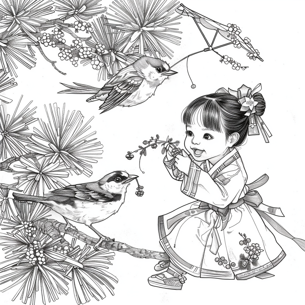 Little Winter Blessing on the Pine Branch