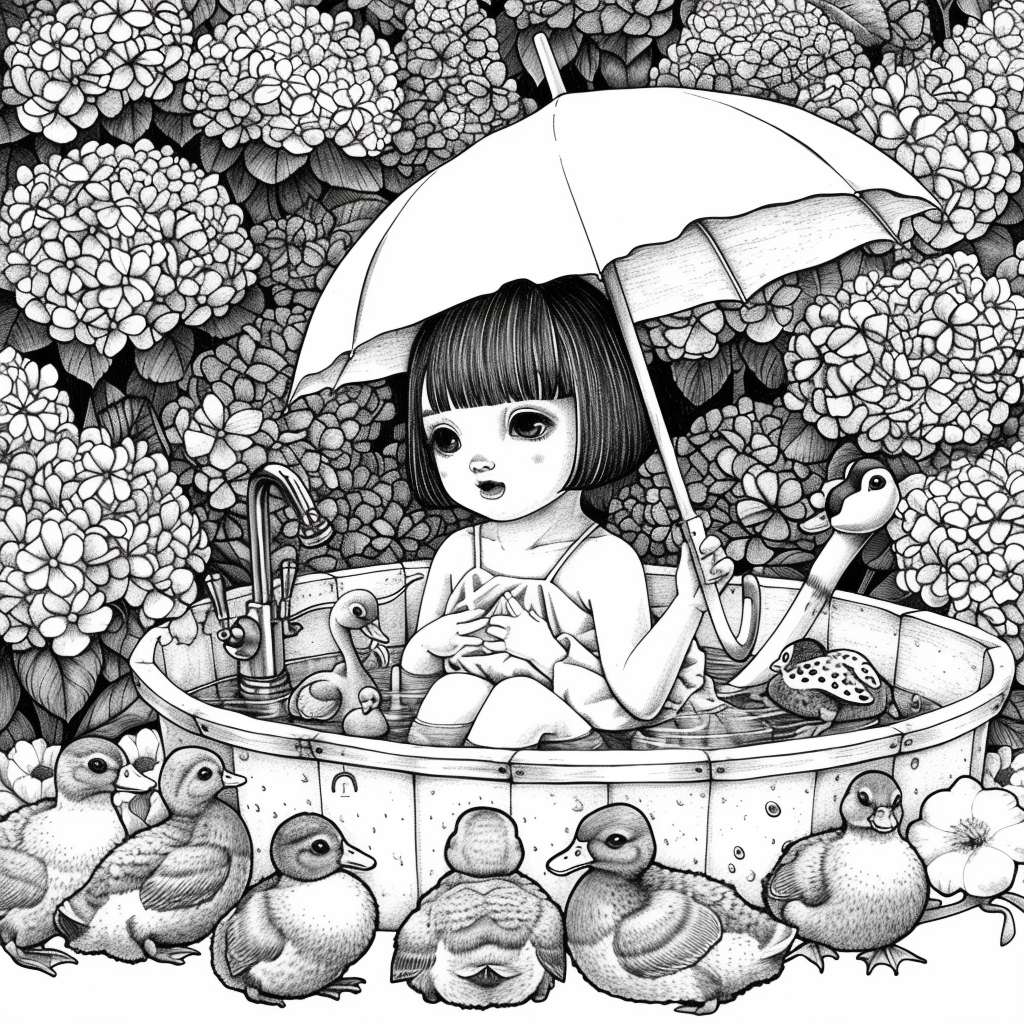 Summer Tub Adventures with Ducklings