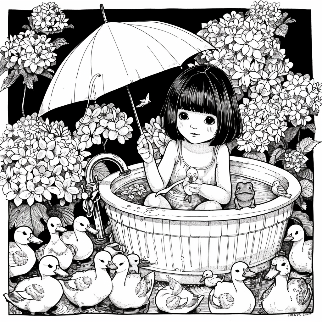 Summer Tub Adventures with Ducklings